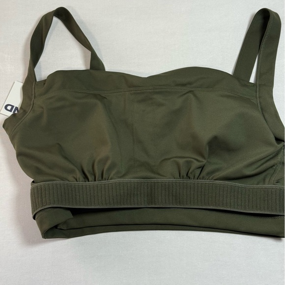 Girlfriend Collective Terrace Green Julia Cowl Neck Bra Size L - Picture 9 of 10